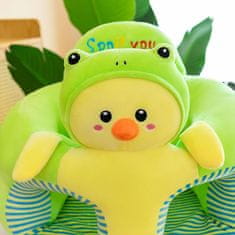 JOJOY® Dječja sjedalica 45×34 cm, protuklizna baza, mekani pliš i životinjski dizajn – ergonomska i sigurna | KIDOSIT, zelena