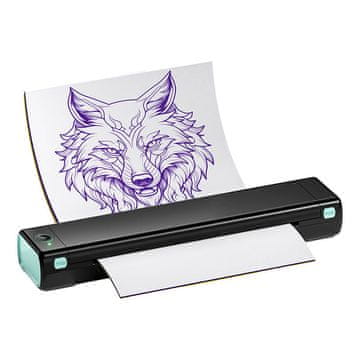 MojPlanet Prijenosni pisač naljepnica za tetoviranje Phomemo (crni i zeleni)