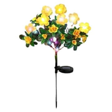 HOME & MARKER® Solarna vrtna svjetla u obliku cvijeća – IP65, 8–12 h rada, automatsko paljenje, 65 cm | ROSILUME