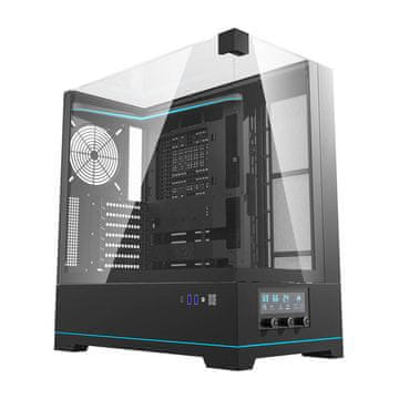 darkFlash Darkflash DY450 kućište za računalo bez ventilatora (crno)