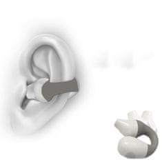 VYZIO® Bežične slušalice s koštanom provodljivošću – Bluetooth 5.3, LED indikator, HiFi zvuk | PROTUNIO, bijela