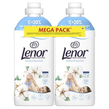Lenor Omekšivač za rublje Sensitive Cotton Fresh, 118 pranja