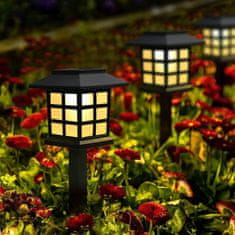 HOME & MARKER® Solarne LED svjetiljke za vrt i staze (6 kom), topla bijela svjetlost, energetski učinkovita rasvjeta | LUMITRAD