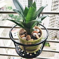 HOME & MARKER® Viseći stalak za cvijeće, metalni držač za lončanice i saksije za dom i balkon | STANDPOT