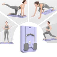 SOLFIT® Pilates ploča za kućni trening, prijenosna sprava za cijelo tijelo s podesivim otporom | PILARAFIT