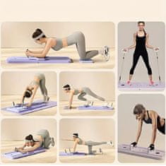 SOLFIT® Pilates ploča za kućni trening, prijenosna sprava za cijelo tijelo s podesivim otporom | PILARAFIT