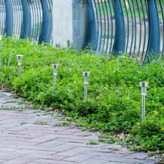 HOME & MARKER® Solarne vrtne lampe na kolcu LED, set 6 kom, vanjska solarna rasvjeta za stazu i dvorište | SOLSTRE