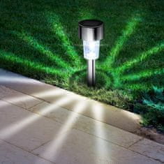 HOME & MARKER® Solarne vrtne lampe na kolcu LED, set 6 kom, vanjska solarna rasvjeta za stazu i dvorište | SOLSTRE