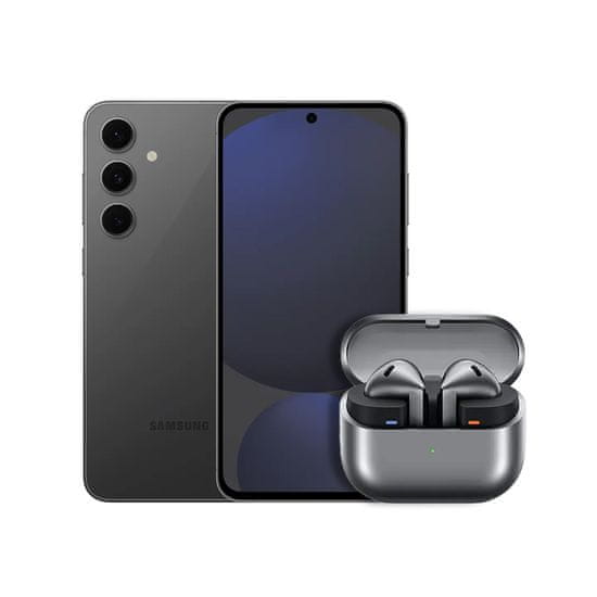 Samsung Galaxy S24 FE pametni telefon, 256 GB, grafitno siva + Galaxy Buds 3 bežične slušalice, srebrne (SM-S721BZKGEUE - 1)