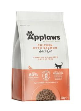 Applaws hrana za odrasle mačke s piletinom i lososom, 7,5 kg
