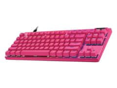 Logitech G Pro X TKL Rapid gaming tipkovnica, USB, SLO gravura, magenta (920-013253)