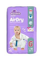 Air Dry Junior Plus pelene, vel. 6, 48/1 + toaletni papir, vlažni
