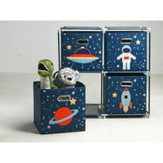 HOMESTYLING Dječji ormarić za pohranu KO-C80653180 s 4 kutije dječji svemir