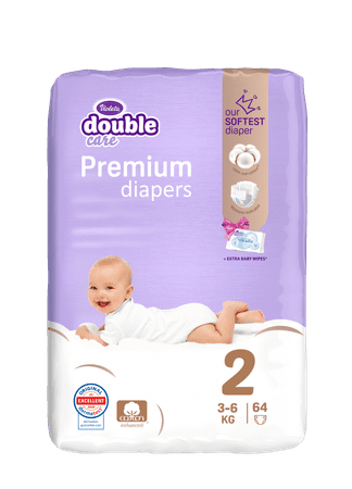 Violeta Cotton Mini pelene, veličina 2, 64/1 + Water Care vlažne maramice