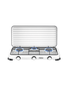 Rosberg Kuhar za plin Trostruki R51454E3 bijeli, poklopac