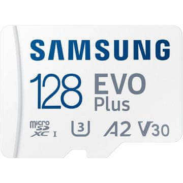 Samsung MicroSDXC memorijska kartica 128GB EVO PLUS UHS-I U3 + SD adapter