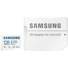 Samsung MicroSDXC memorijska kartica 128GB EVO PLUS UHS-I U3 + SD adapter