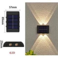 Andowl Solarna zidna svjetiljka 4 LED - Automatsko uključivanje u sumrak