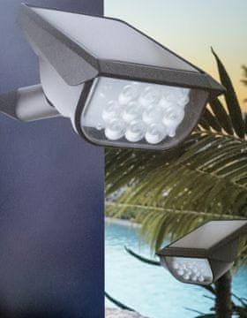 Andowl 2u1 solarna zidna / podna LED lampa - Automatsko uključivanje u sumrak