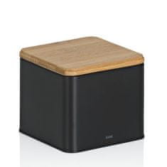Kela Kutija za pohranu KL-17887 Kiril metal black 11.5x11.5x9.5cm 800.0ml