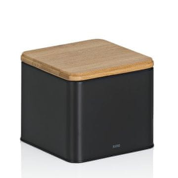 Kela Kutija za pohranu KL-17887 Kiril metal black 11.5x11.5x9.5cm 800.0ml
