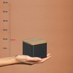 Kela Kutija za pohranu KL-17887 Kiril metal black 11.5x11.5x9.5cm 800.0ml