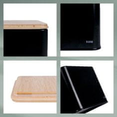 Kela Kutija za pohranu KL-17887 Kiril metal black 11.5x11.5x9.5cm 800.0ml