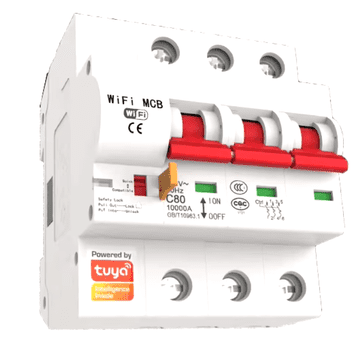MXM WiFi osigurač 40A – Tuya, 3-polni, s zaštitom od kratkog spoja