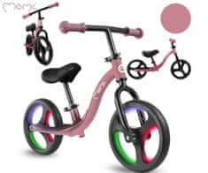 Isoka kolica, podesivi upravljač i sjedalo, roza