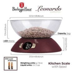 Berlingerhaus Kuhinjska vaga BH-9615 s posudom Leonardo Collection