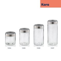 Kela Posuda za hranu KL-15296 Kara staklo prozirno 22,0cm 11,0cm 1,7l