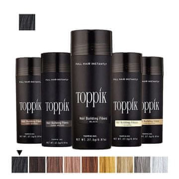 Toppik vlakna za kosu, Black / Crna (velika 27,5 g, do 50 nanosa)