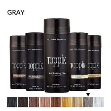 LEGIT Toppik vlakna za kosu, Grey / Siva (velika 27,5 g, do 50 nanosa)