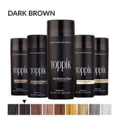 Toppik vlakna za kosu, Dark Brown / Tamno smeđa (velika 27,5 g, do 50 nanosa)