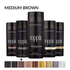 Toppik vlakna za kosu, Medium Brown / Srednje smeđa (velika 27,5 g, do 50 nanosa)