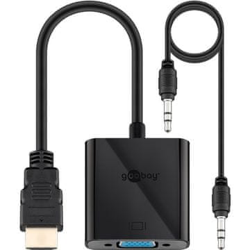 Goobay HDMI na VGA 0,15m crni adapter