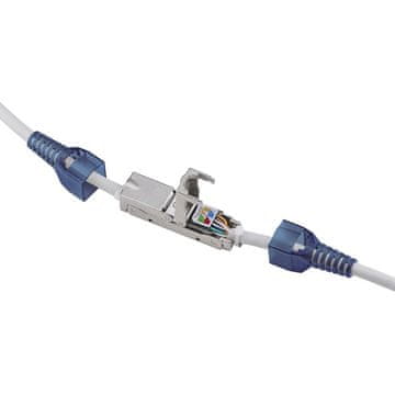 Goobay CAT 6 2xRJ45 LAN STP IDC plavi kabelski priključak