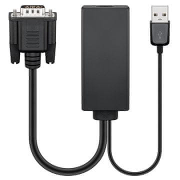 Goobay HDMI na VGA 0,1m (67816) crni adapter