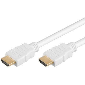 Goobay High Speed HDMI (M/M) 2.0 4K 60Hz 0,5m s podrškom za Ethernet pozlaćeni bijeli kabel