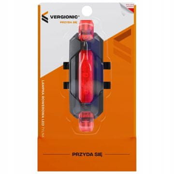 Vergionic LED stražnje svjetlo za bicikl microUSB
