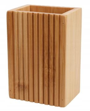Koopman Elegantni držač za četkice za zube od bambusa za kupaonicu 8,8x6,6x12,4 cm