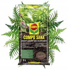 COMPO Sana supstrat za zelene biljke i palme 5L Mješavina treseta, perlita i dolomita