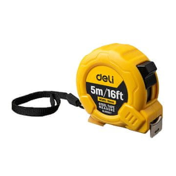 Deli Tools Čelična mjerna traka 5m/19mm Deli Tools EDL9005Y (žuta)