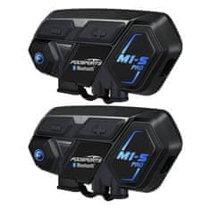 slomart Interkom za motocikl Fodsports M1-S Pro - Pakiranje od 2 komada (crni)