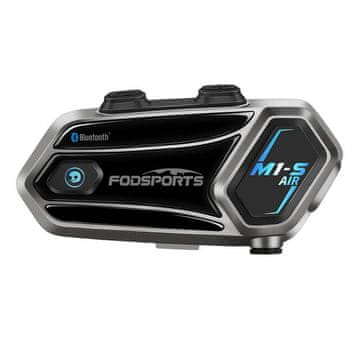 slomart Interkom za motocikle Fodsports M1-S Air - bežični, kvalitetan zvuk, siva boja
