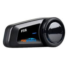 slomart Interkom za motocikle Fodsports FX6, Bluetooth, crni, do 6 korisnika, do 1000m dometa