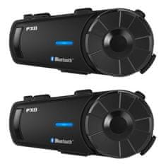 slomart Interkom za motocikle Fodsports FX8 dvojni set (crni) - Bluetooth 5.0, do 2000m raspona