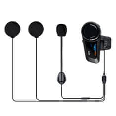 MojPlanet Fodsports FX6 motociklistički interfon, paket od dva (crna)