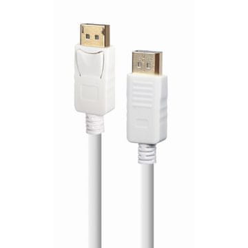 LEGIT GEMBIRD DisplayPort 1.2 (M/M) 1,8m 4K 17,28Gbit/s CC-DP2-6-W bijeli kabel