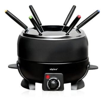Alpina Električni fondue ED-227088 6 vilica 2,3 l crne